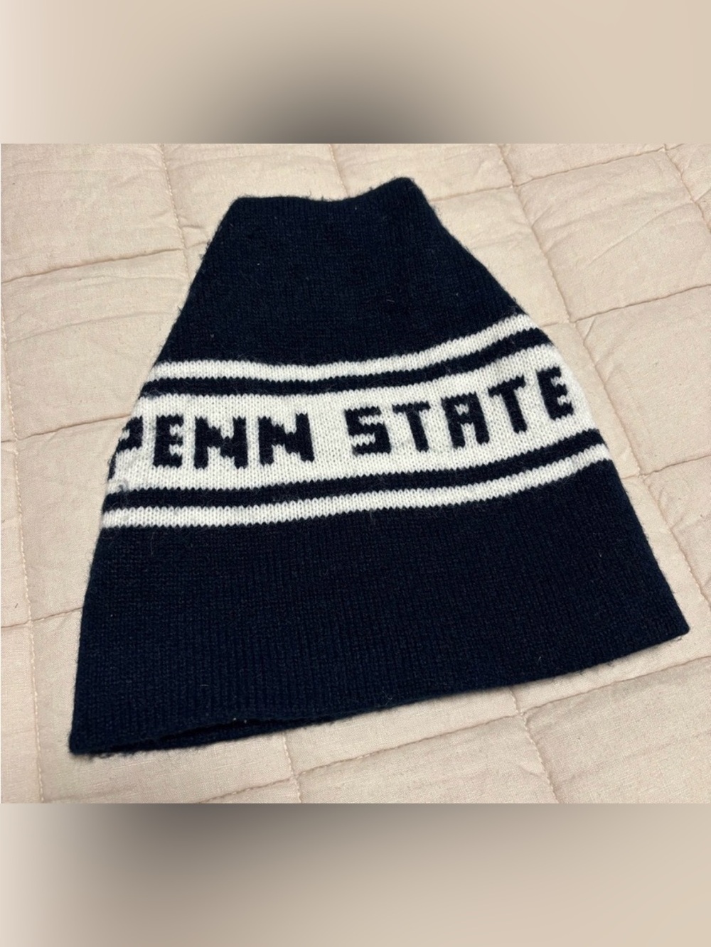 Vintage Penn State Navy & White Beanie Hat
